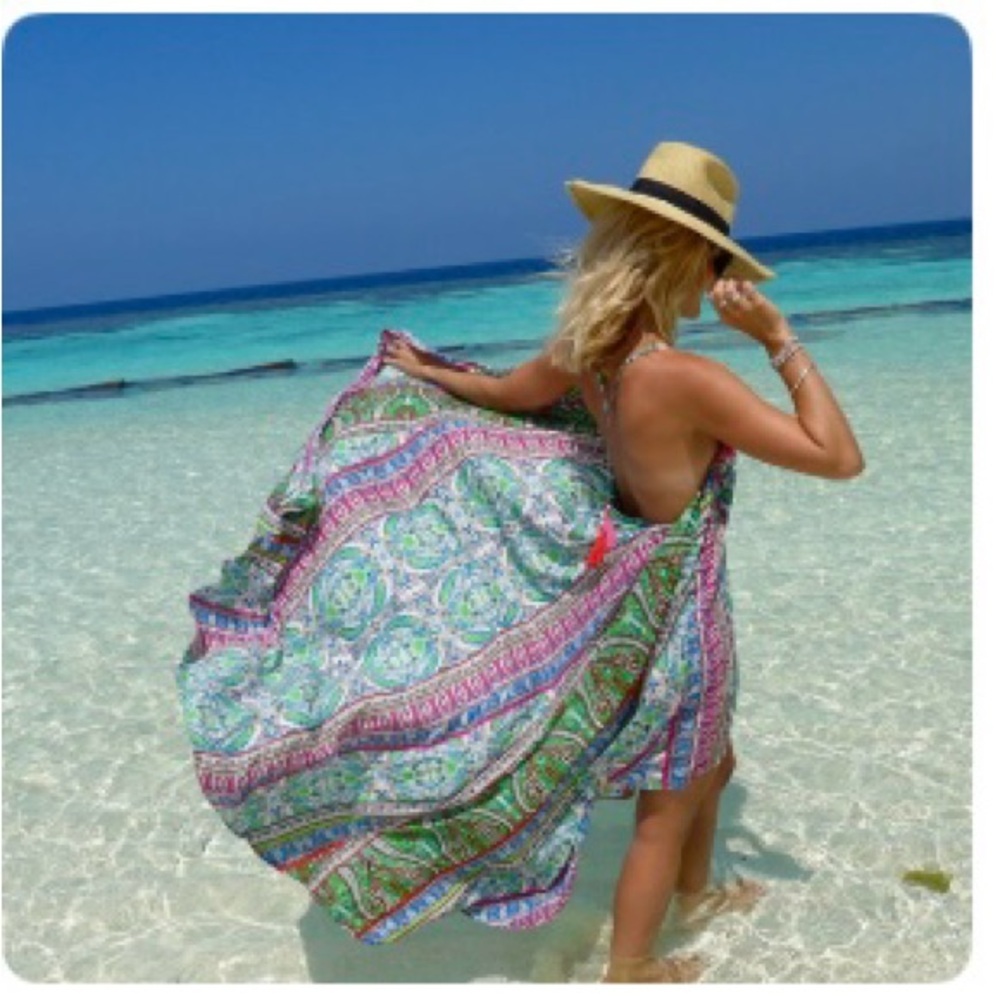 Multicolor Paisley Maxi Dress